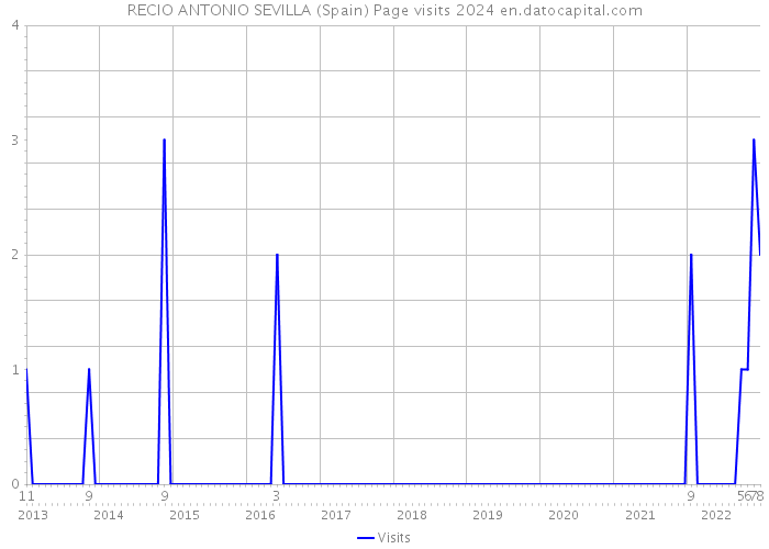 RECIO ANTONIO SEVILLA (Spain) Page visits 2024 