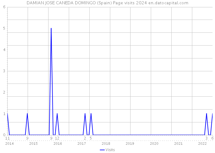 DAMIAN JOSE CANEDA DOMINGO (Spain) Page visits 2024 