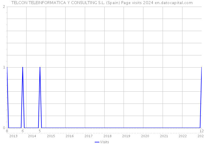 TELCON TELEINFORMATICA Y CONSULTING S.L. (Spain) Page visits 2024 