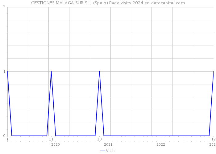 GESTIONES MALAGA SUR S.L. (Spain) Page visits 2024 