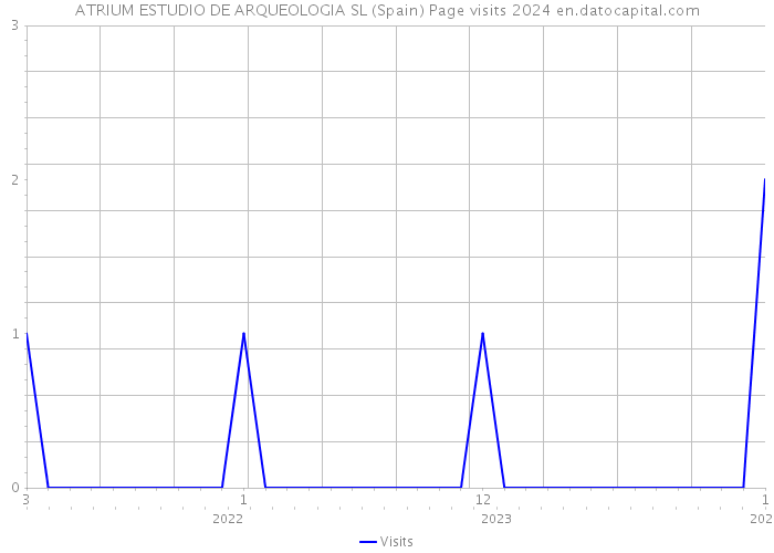 ATRIUM ESTUDIO DE ARQUEOLOGIA SL (Spain) Page visits 2024 