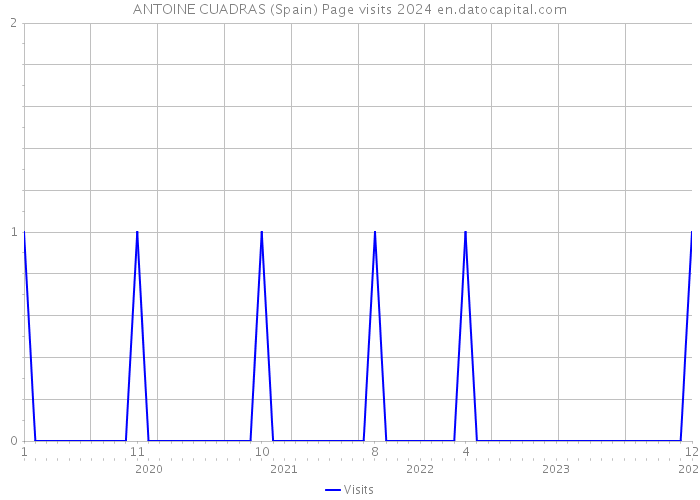 ANTOINE CUADRAS (Spain) Page visits 2024 