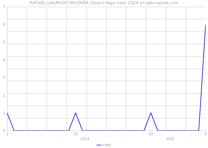 RAFAEL LLAURADO MAGRIÑA (Spain) Page visits 2024 
