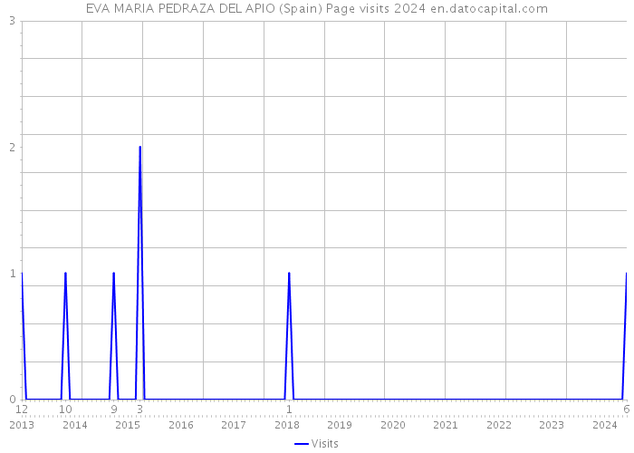 EVA MARIA PEDRAZA DEL APIO (Spain) Page visits 2024 