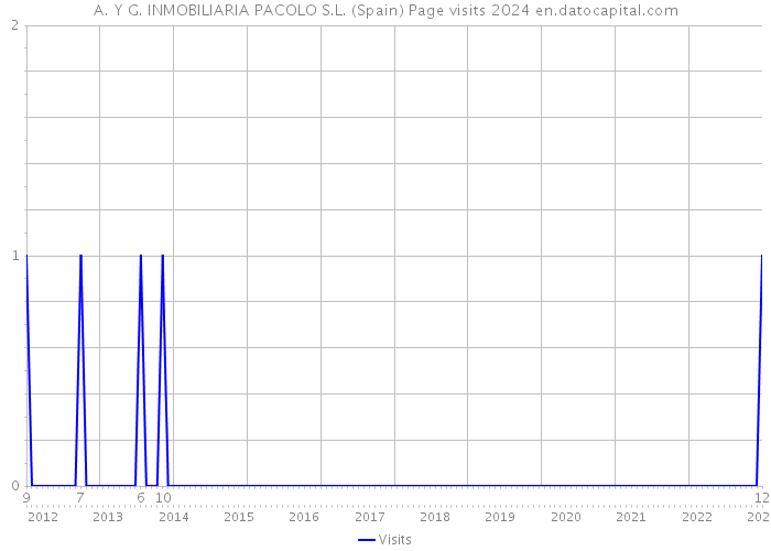 A. Y G. INMOBILIARIA PACOLO S.L. (Spain) Page visits 2024 