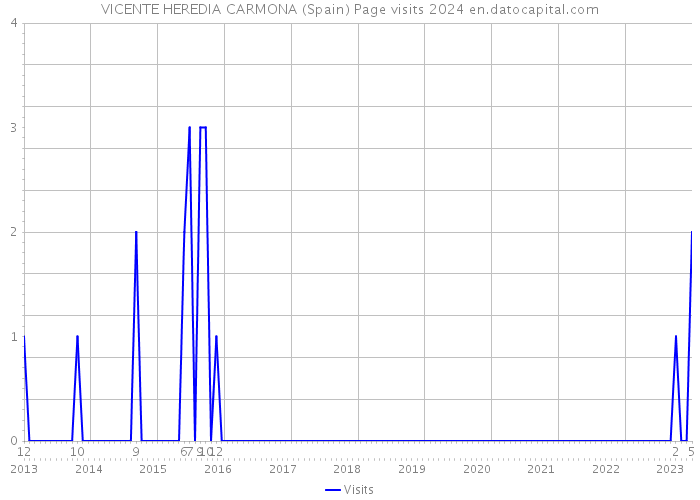 VICENTE HEREDIA CARMONA (Spain) Page visits 2024 
