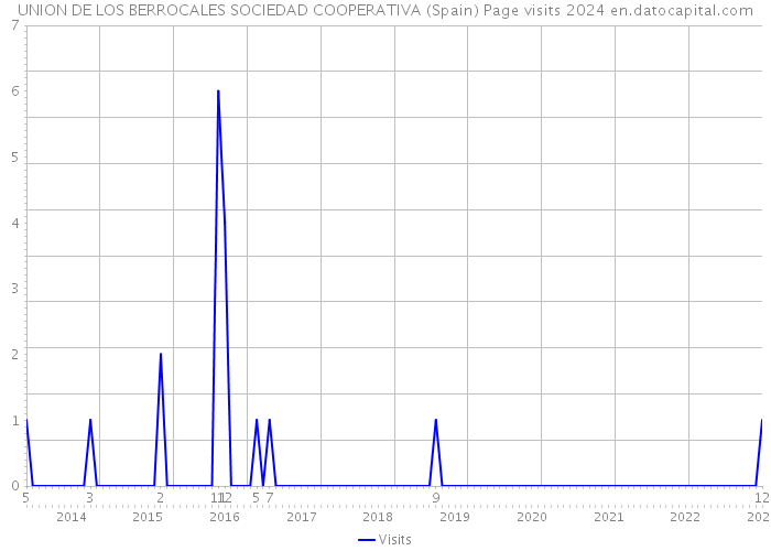 UNION DE LOS BERROCALES SOCIEDAD COOPERATIVA (Spain) Page visits 2024 