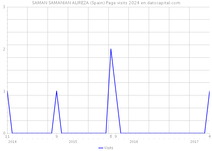 SAMAN SAMANIAN ALIREZA (Spain) Page visits 2024 