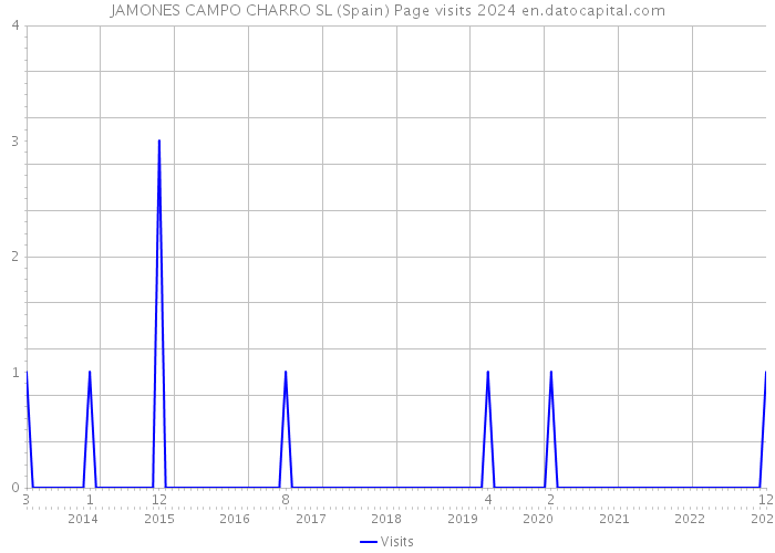 JAMONES CAMPO CHARRO SL (Spain) Page visits 2024 