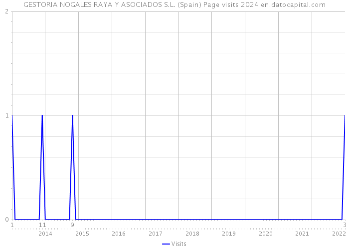 GESTORIA NOGALES RAYA Y ASOCIADOS S.L. (Spain) Page visits 2024 
