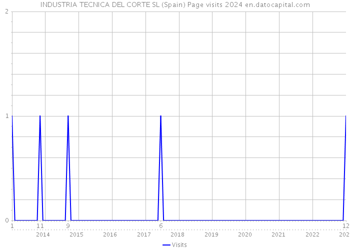 INDUSTRIA TECNICA DEL CORTE SL (Spain) Page visits 2024 