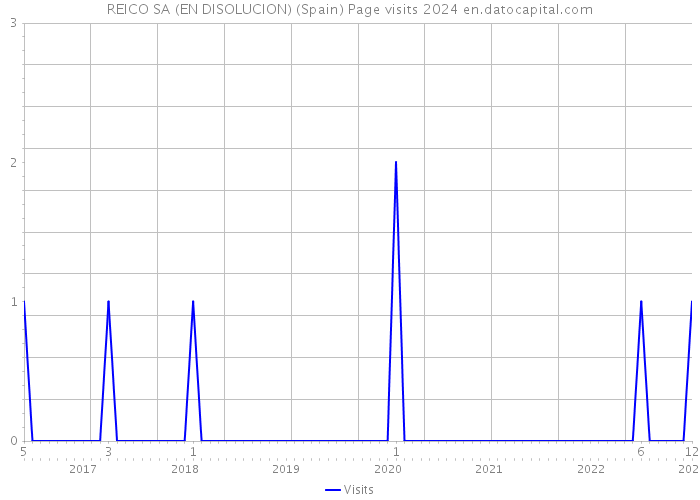 REICO SA (EN DISOLUCION) (Spain) Page visits 2024 