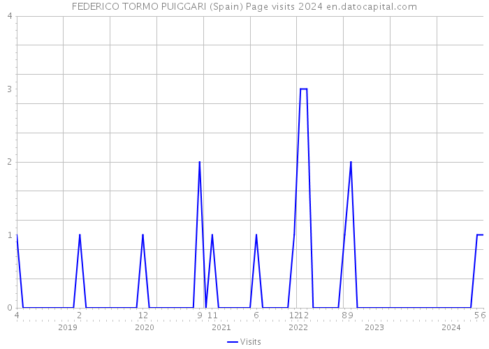 FEDERICO TORMO PUIGGARI (Spain) Page visits 2024 