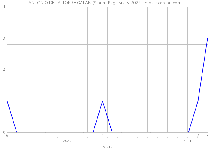 ANTONIO DE LA TORRE GALAN (Spain) Page visits 2024 