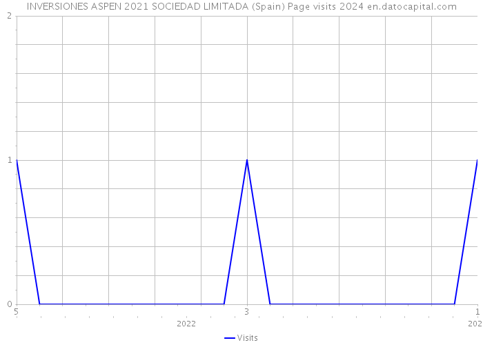 INVERSIONES ASPEN 2021 SOCIEDAD LIMITADA (Spain) Page visits 2024 