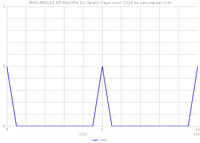 MAKUMILLAS AD MAIORA S.L (Spain) Page visits 2024 