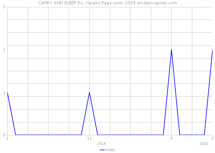 CARRY AND SLEEP S.L. (Spain) Page visits 2024 