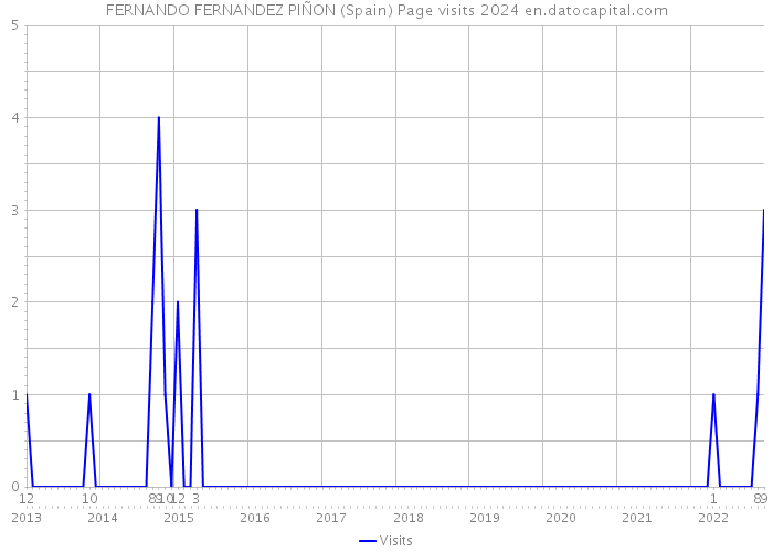 FERNANDO FERNANDEZ PIÑON (Spain) Page visits 2024 