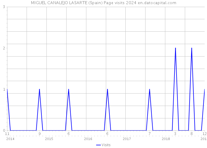 MIGUEL CANALEJO LASARTE (Spain) Page visits 2024 