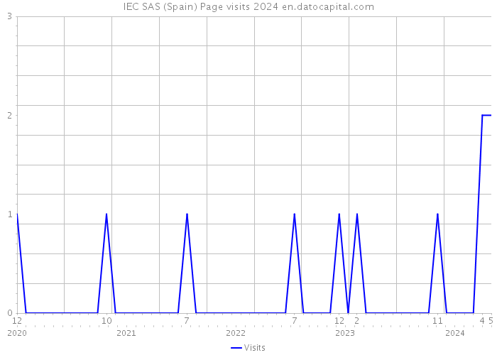 IEC SAS (Spain) Page visits 2024 