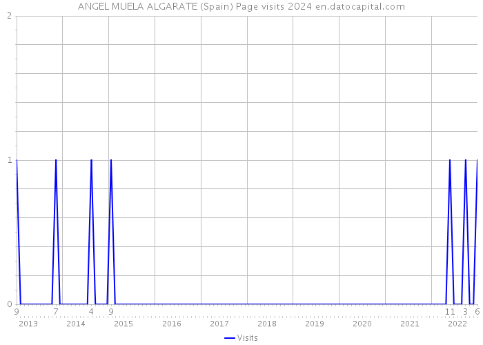 ANGEL MUELA ALGARATE (Spain) Page visits 2024 