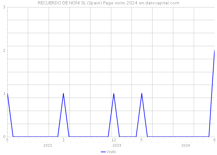 RECUERDO DE NONI SL (Spain) Page visits 2024 