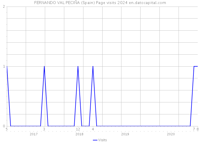 FERNANDO VAL PECIÑA (Spain) Page visits 2024 