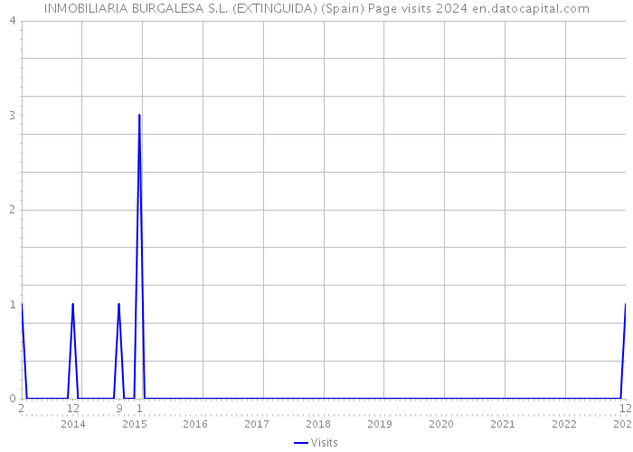 INMOBILIARIA BURGALESA S.L. (EXTINGUIDA) (Spain) Page visits 2024 