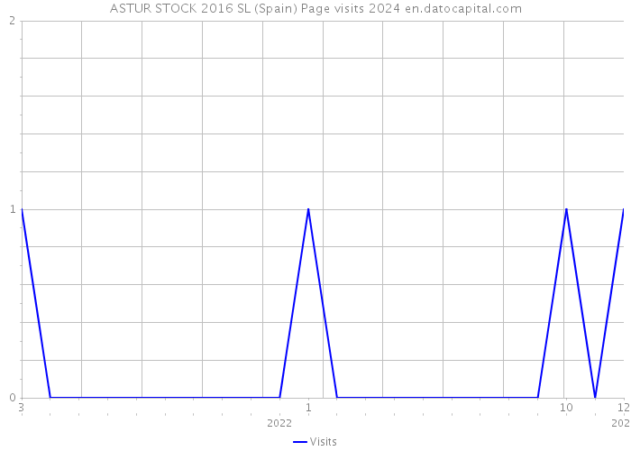 ASTUR STOCK 2016 SL (Spain) Page visits 2024 