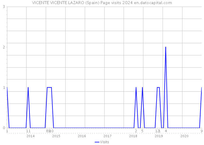 VICENTE VICENTE LAZARO (Spain) Page visits 2024 