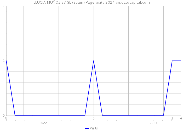 LLUCIA MUÑOZ 57 SL (Spain) Page visits 2024 