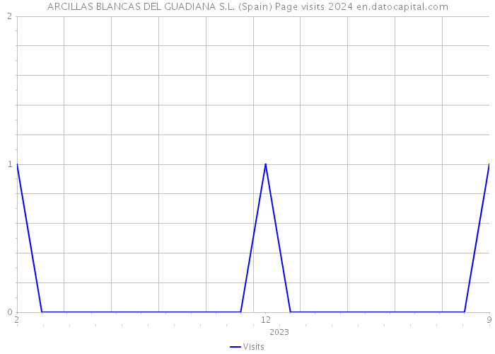 ARCILLAS BLANCAS DEL GUADIANA S.L. (Spain) Page visits 2024 
