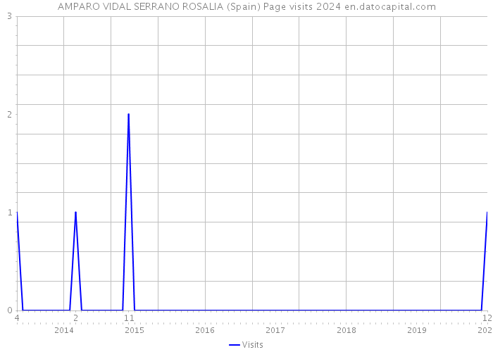 AMPARO VIDAL SERRANO ROSALIA (Spain) Page visits 2024 