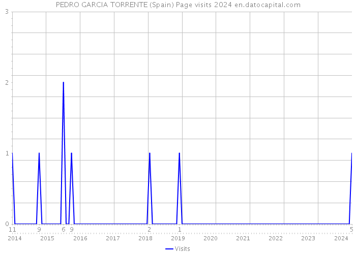 PEDRO GARCIA TORRENTE (Spain) Page visits 2024 