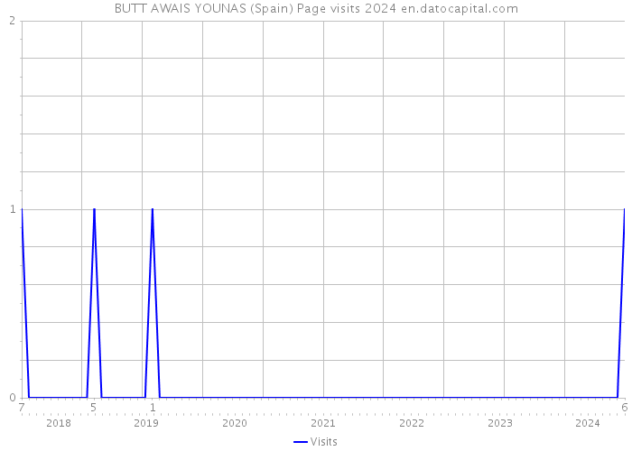 BUTT AWAIS YOUNAS (Spain) Page visits 2024 