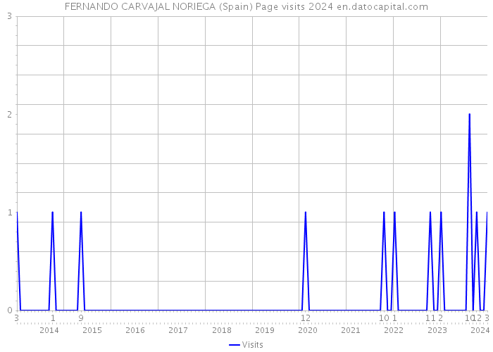 FERNANDO CARVAJAL NORIEGA (Spain) Page visits 2024 