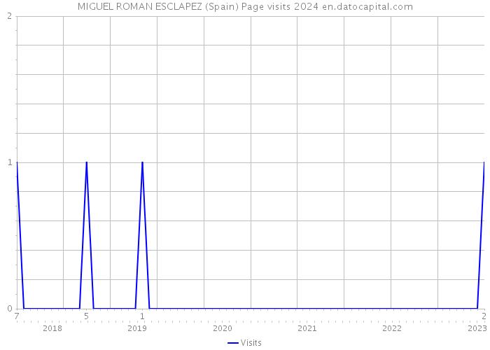 MIGUEL ROMAN ESCLAPEZ (Spain) Page visits 2024 