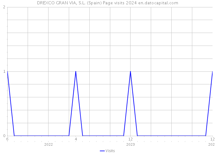 DREXCO GRAN VIA, S.L. (Spain) Page visits 2024 