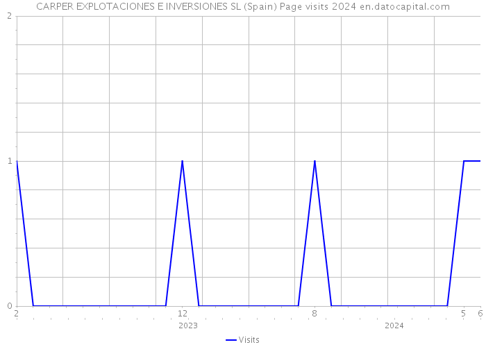 CARPER EXPLOTACIONES E INVERSIONES SL (Spain) Page visits 2024 