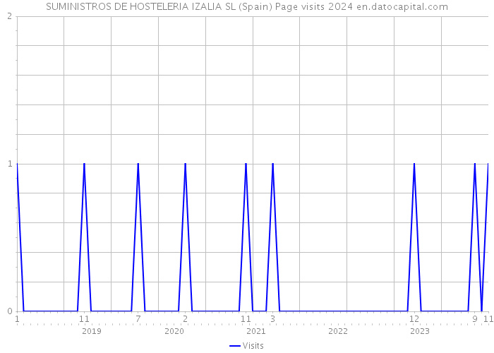 SUMINISTROS DE HOSTELERIA IZALIA SL (Spain) Page visits 2024 