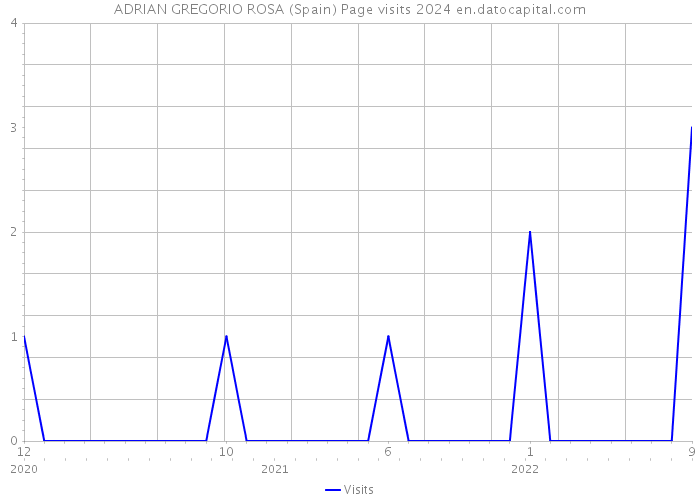 ADRIAN GREGORIO ROSA (Spain) Page visits 2024 