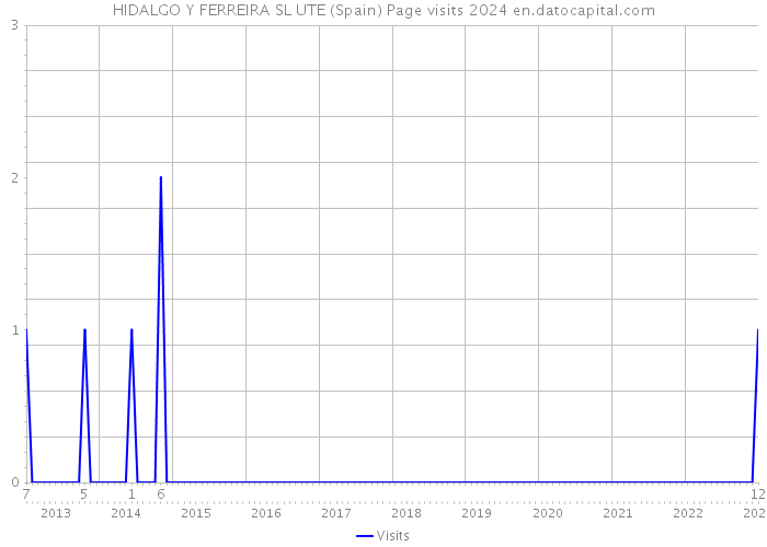 HIDALGO Y FERREIRA SL UTE (Spain) Page visits 2024 