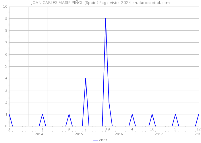 JOAN CARLES MASIP PIÑOL (Spain) Page visits 2024 