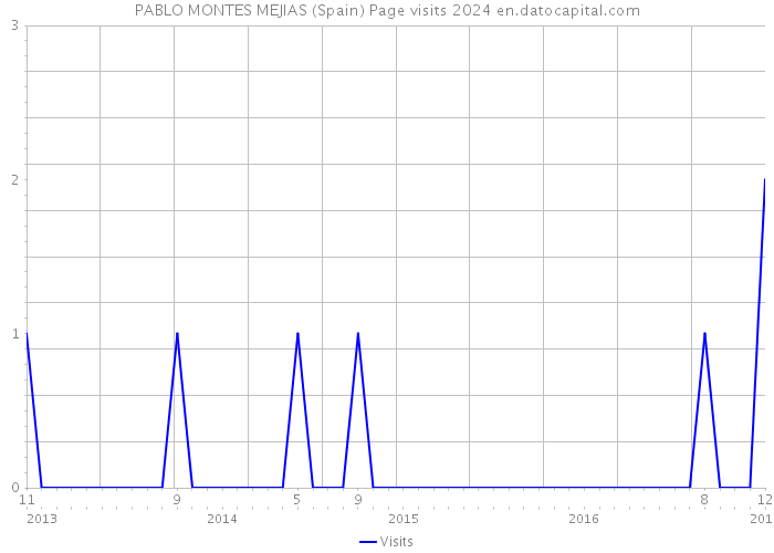 PABLO MONTES MEJIAS (Spain) Page visits 2024 