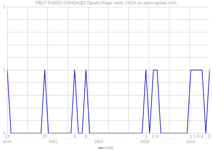 FELIX PLIEGO GONZALEZ (Spain) Page visits 2024 