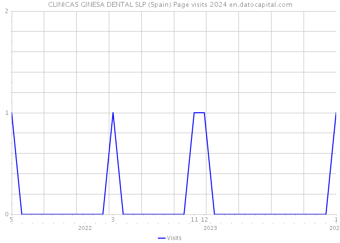 CLINICAS GINESA DENTAL SLP (Spain) Page visits 2024 