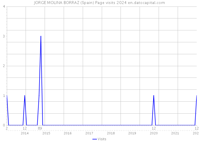 JORGE MOLINA BORRAZ (Spain) Page visits 2024 