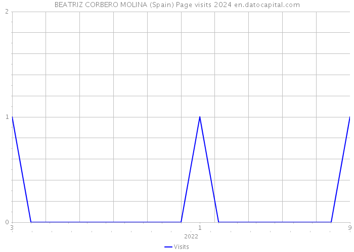 BEATRIZ CORBERO MOLINA (Spain) Page visits 2024 