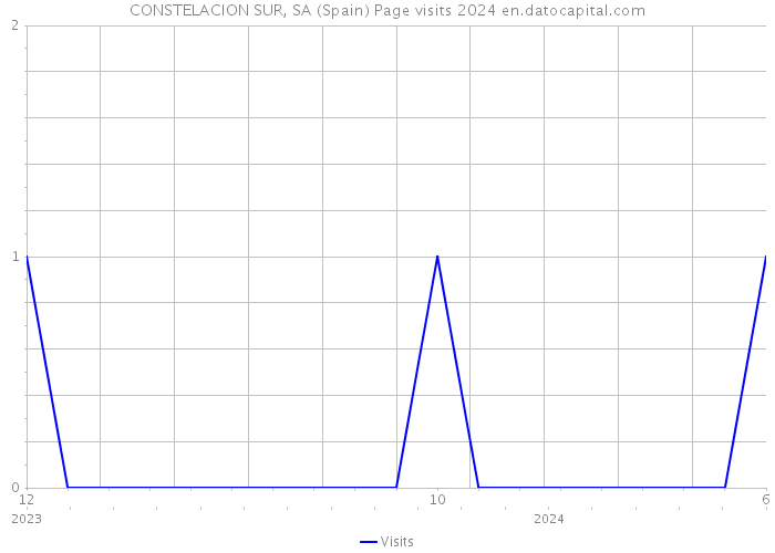 CONSTELACION SUR, SA (Spain) Page visits 2024 