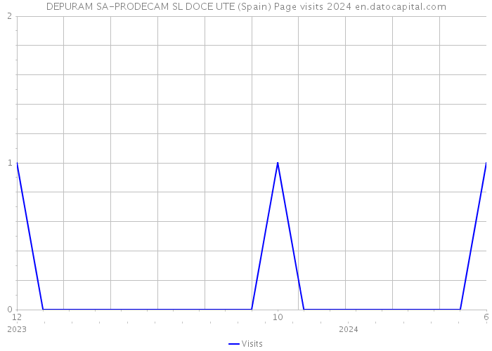 DEPURAM SA-PRODECAM SL DOCE UTE (Spain) Page visits 2024 